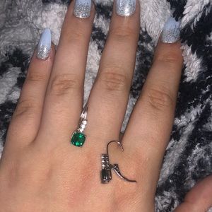 Emerald and diamond earrings- Kay Jewlers